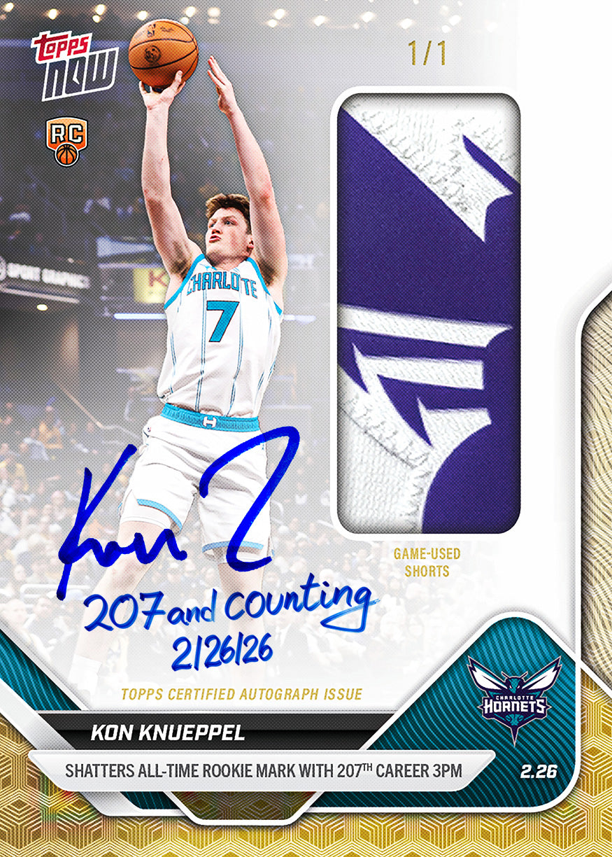 Kon Knueppel - 2025-26 NBA Topps NOW - Card 184 - PR: 37438 - Image 2