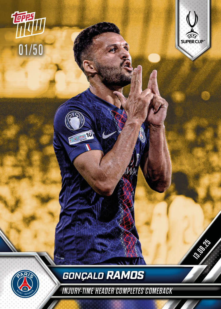 Gonçalo Ramos - 2025-26 UCL Topps NOW Card 3 - PR: 303 - Image 6