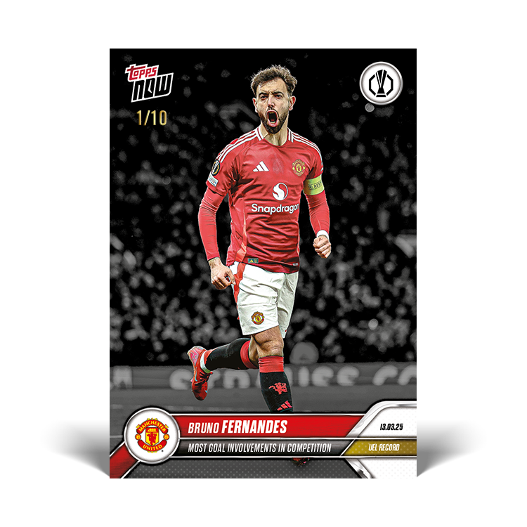 Bruno Fernandes - 2024-25 UEL Topps NOW Card 24 - PR: 266 - Image 5