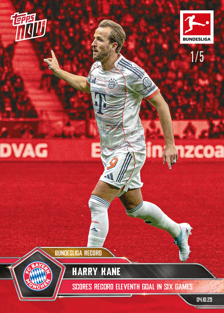 Harry Kane - 2025-26 Bundesliga Topps NOW - Card 39 - PR: 329 - Image 3