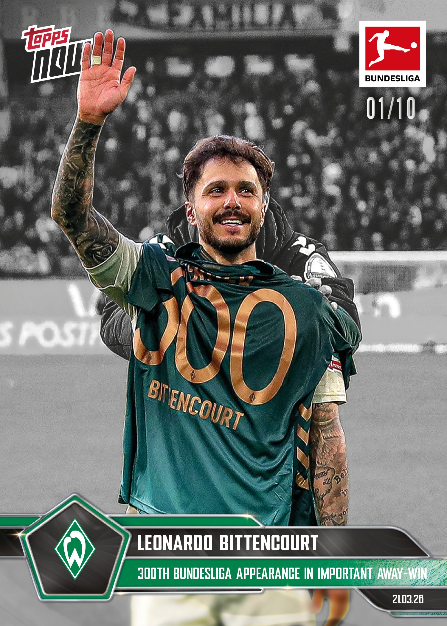 Leonardo Bittencourt - 2025-26 Bundesliga Topps NOW - Card 153 - PR: 267 - Image 4