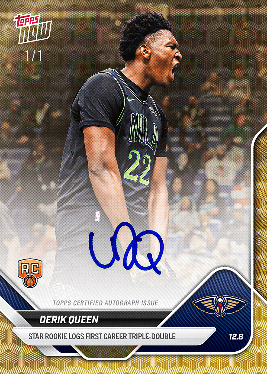 Derik Queen - 2025-26 NBA Topps NOW - Card 79 - PR: 2564 - Image 2