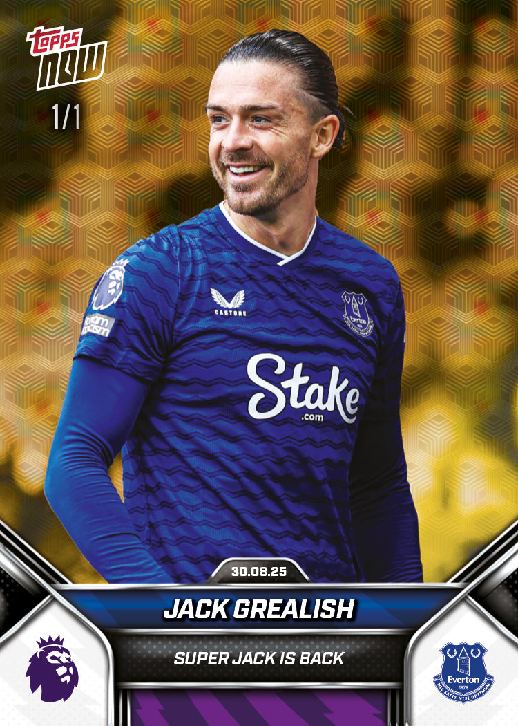 Jack Grealish - 2025-26 Premier League Topps NOW - Card 12 - PR: 675 - Image 2