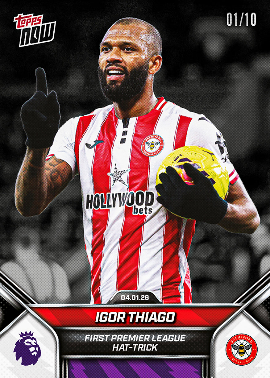Igor Thiago - 2025-26 Premier League Topps NOW - Card 99 - PR: 268 - Image 4