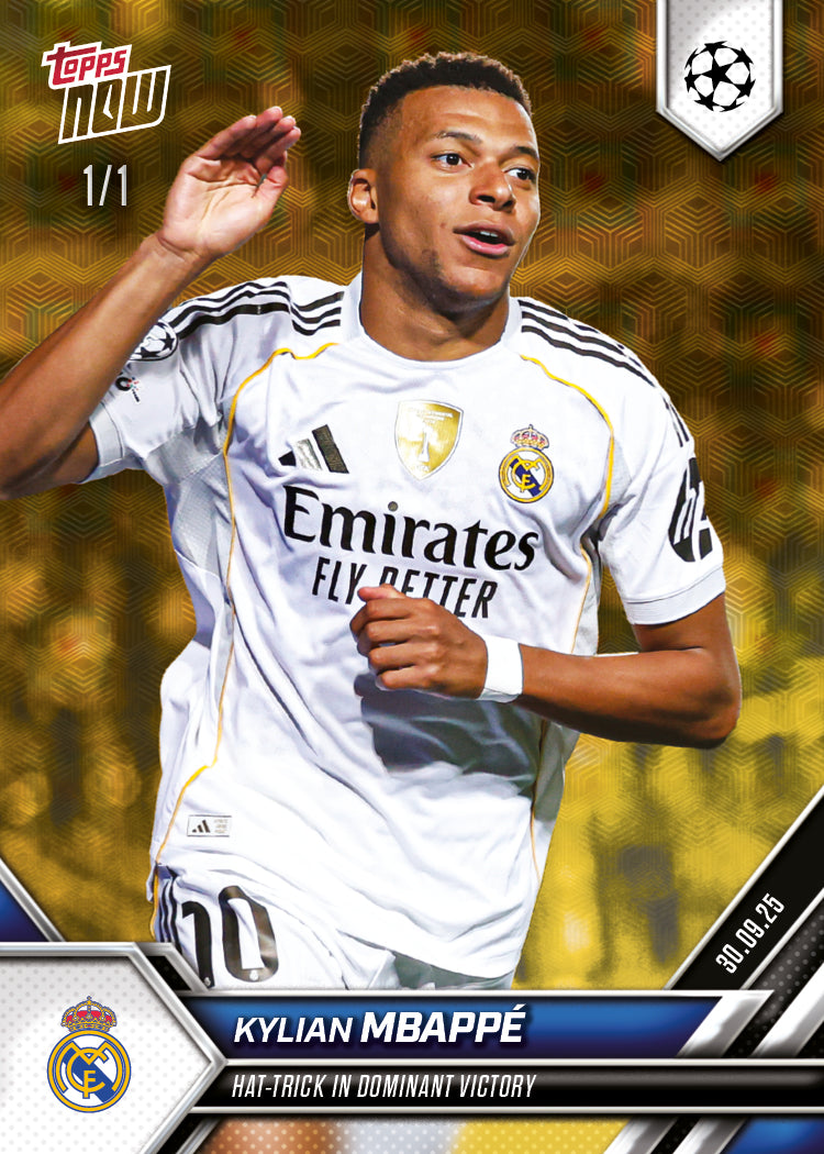 Kylian Mbappé - 2025-26 UCL Topps NOW - Card 24 - PR: 1143 - Image 2