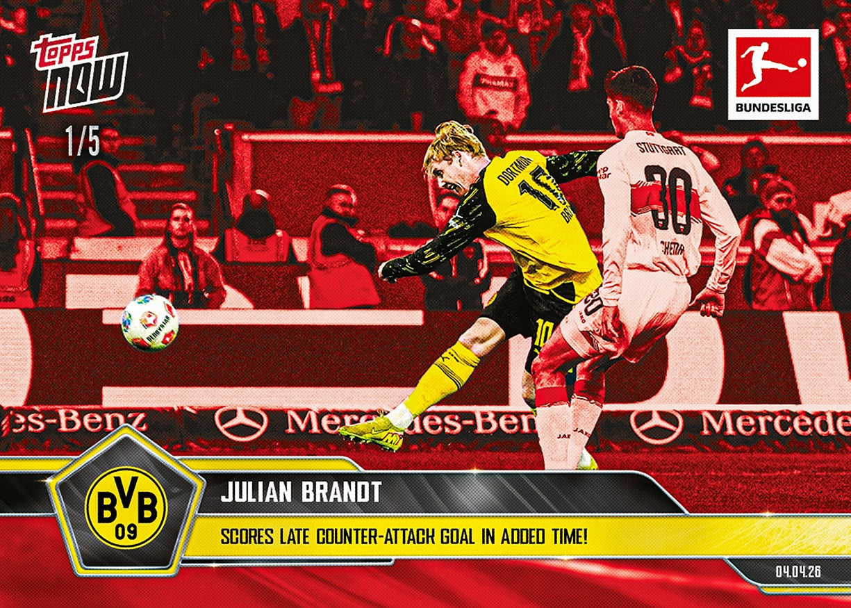 Julian Brandt - 2025-26 Bundesliga Topps NOW - Card 158 - PR: 263 - Image 3