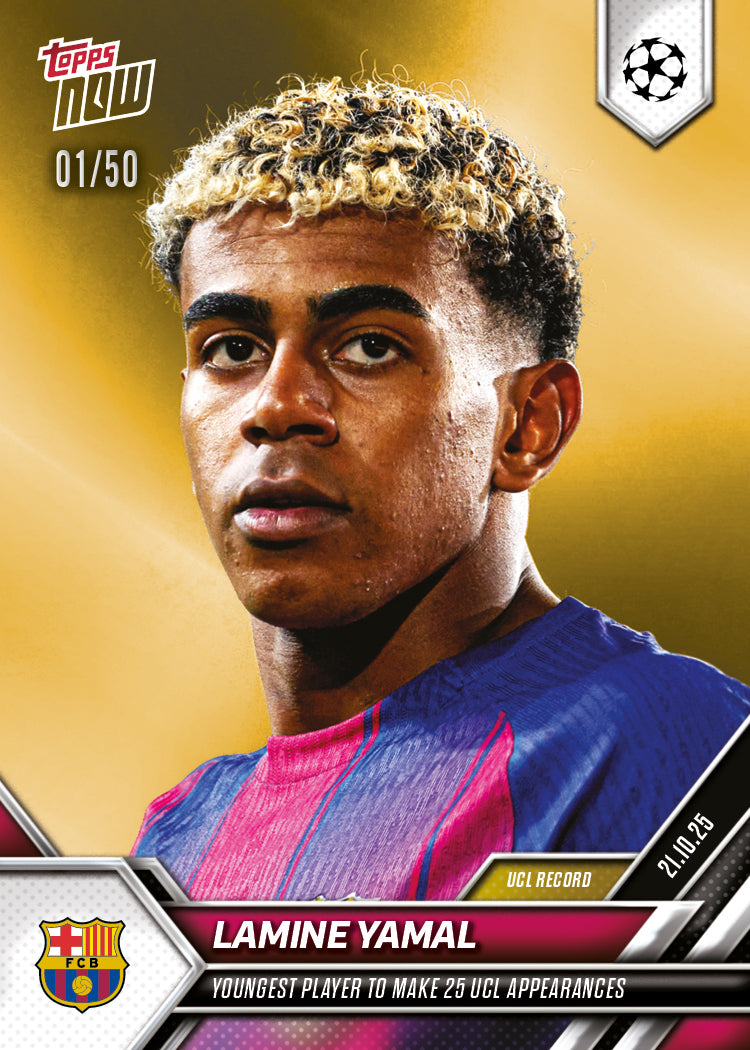 Lamine Yamal - 2025-26 UCL Topps NOW - Card 33 - PR: 5105 - Image 6