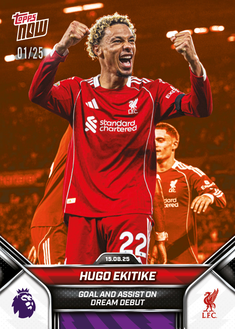 Hugo Ekitike - 2025-26 Premier League Topps NOW - Card 4 - PR: 1689 - Image 5