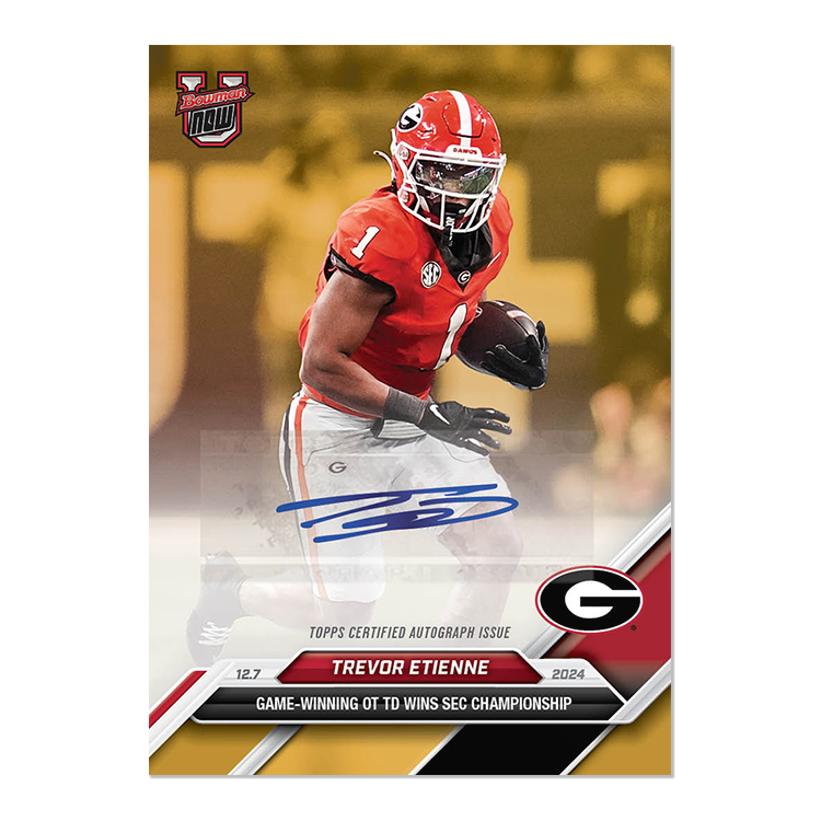 Autograph # to 49 or Lower - Trevor Etienne - 2024 Bowman U Now Card 54 - Image 8