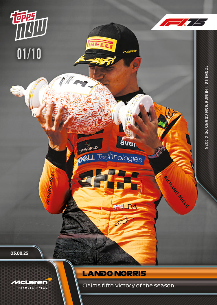 Lando Norris - 2025 Formula 1 Topps NOW - Card 55 - PR: 2493 - Image 4