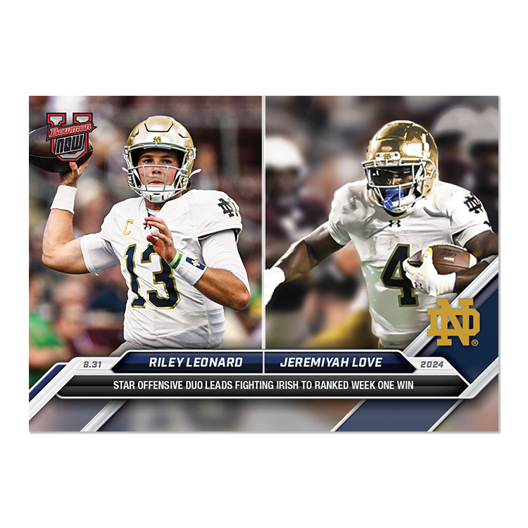 Ashton Jeanty - 2024 Bowman U NOW Football Card 5 - PR: 544