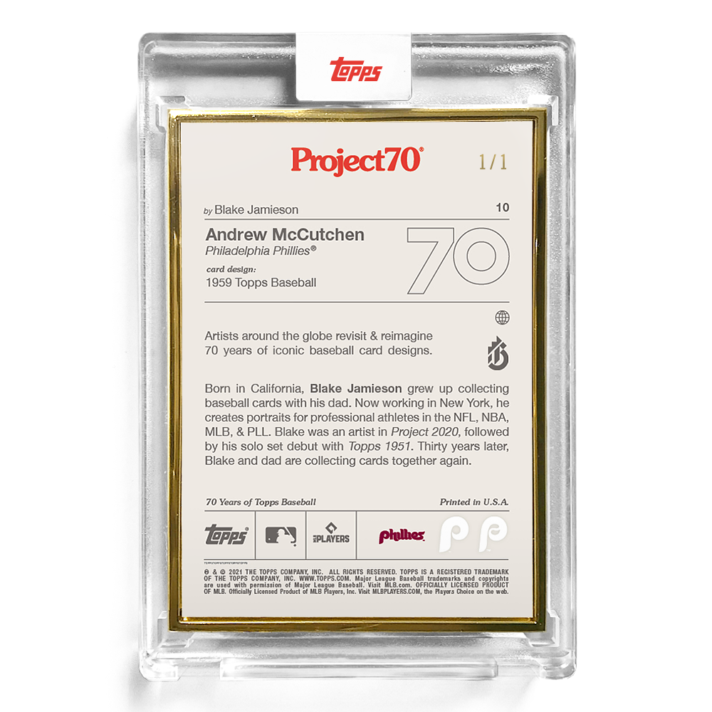 Topps Project70 Card 10 - 1959 Andrew McCutchen by Blake Jamieson - Print Run: 3860 - Image 5