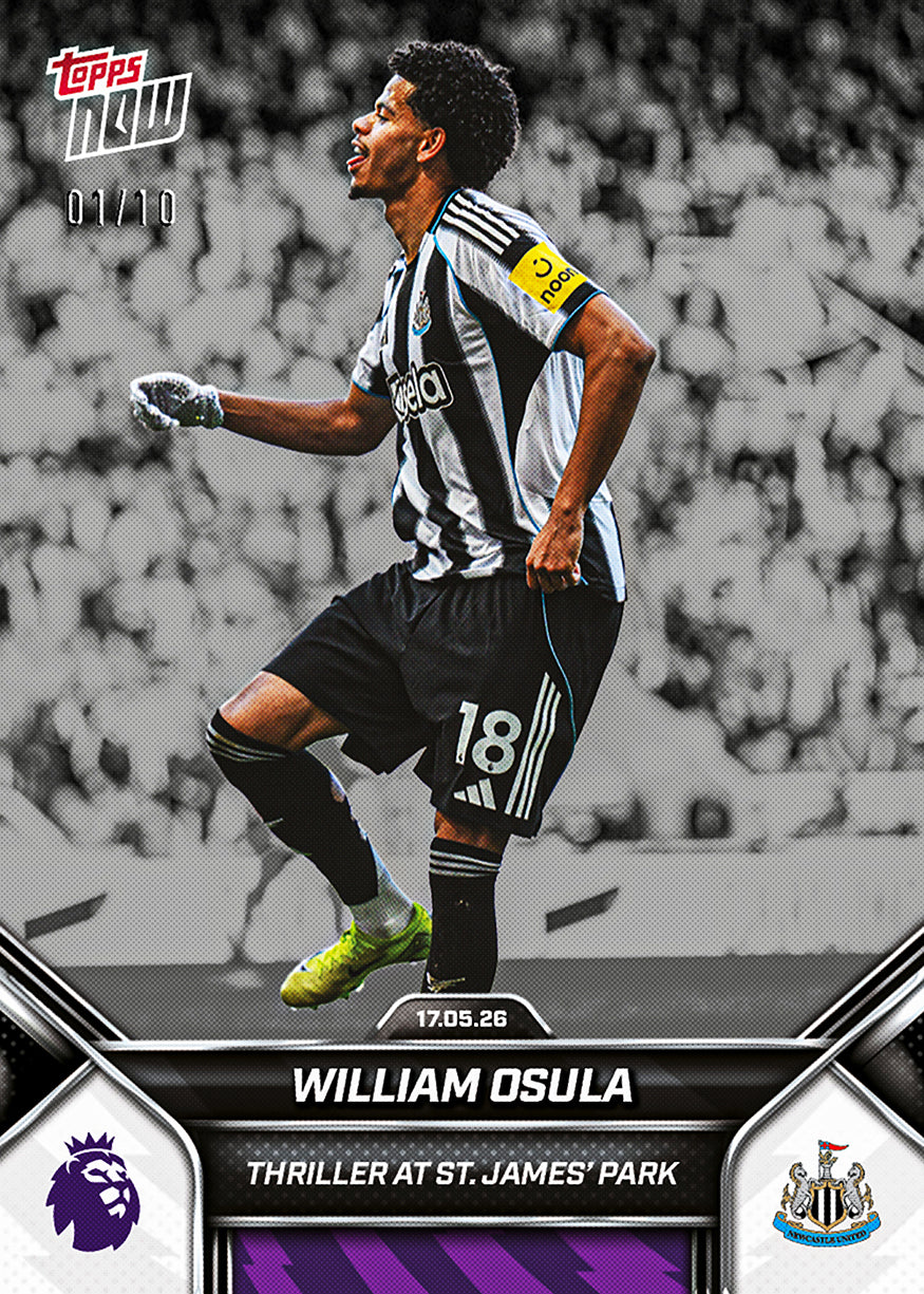 William Osula - 2025-26 Premier League Topps NOW - Card 194 - PR: 668 - Image 4