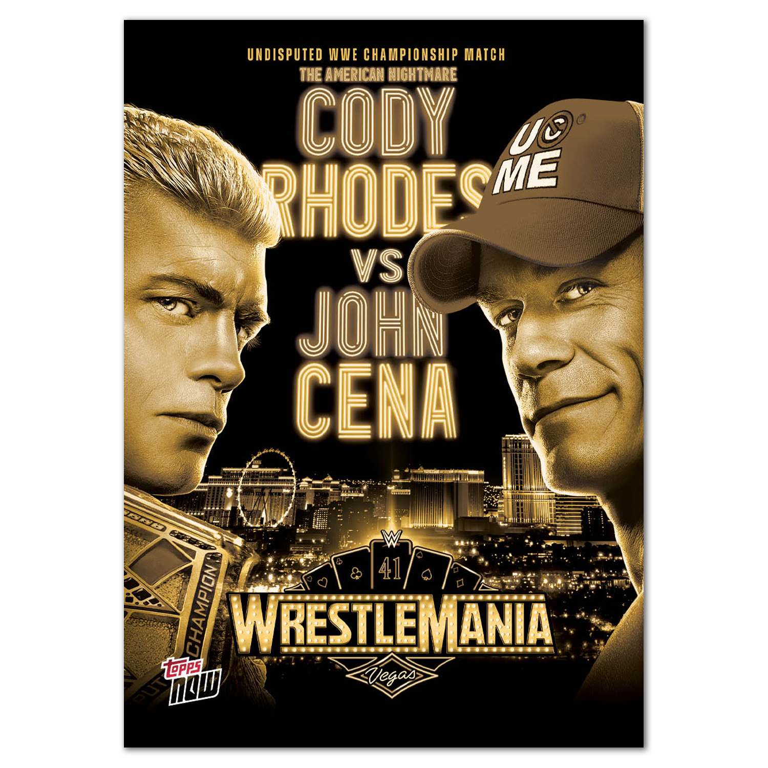 Cody Rhodes/John Cena - 2025 WWE Topps NOW - Card WM1 - PR: 5098 - Image 2