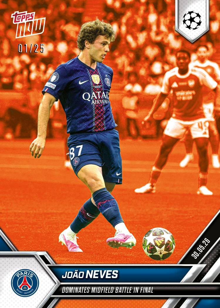 João Neves - 2025-26 UCL Topps NOW - Card 144 - PR: 1170 - Image 5