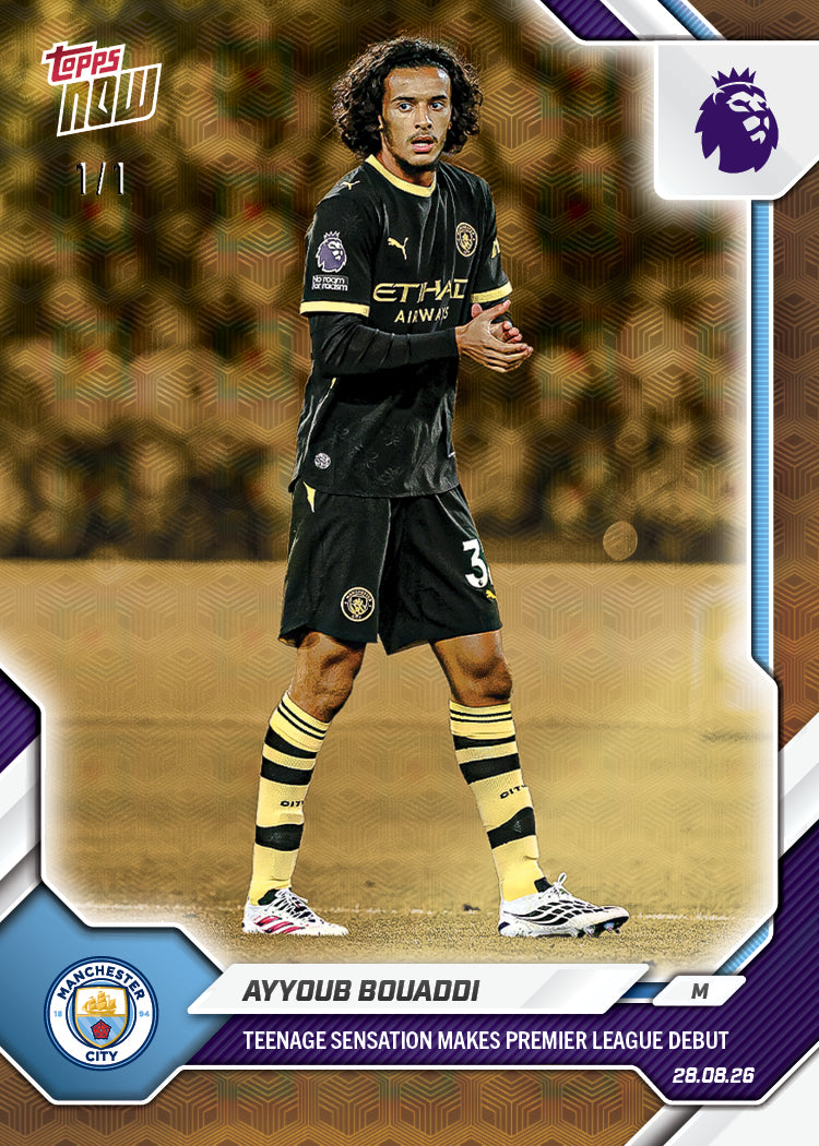 Alternative view of Ayyoub Bouaddi - 2026-27 Premier League Topps NOW - Card 11