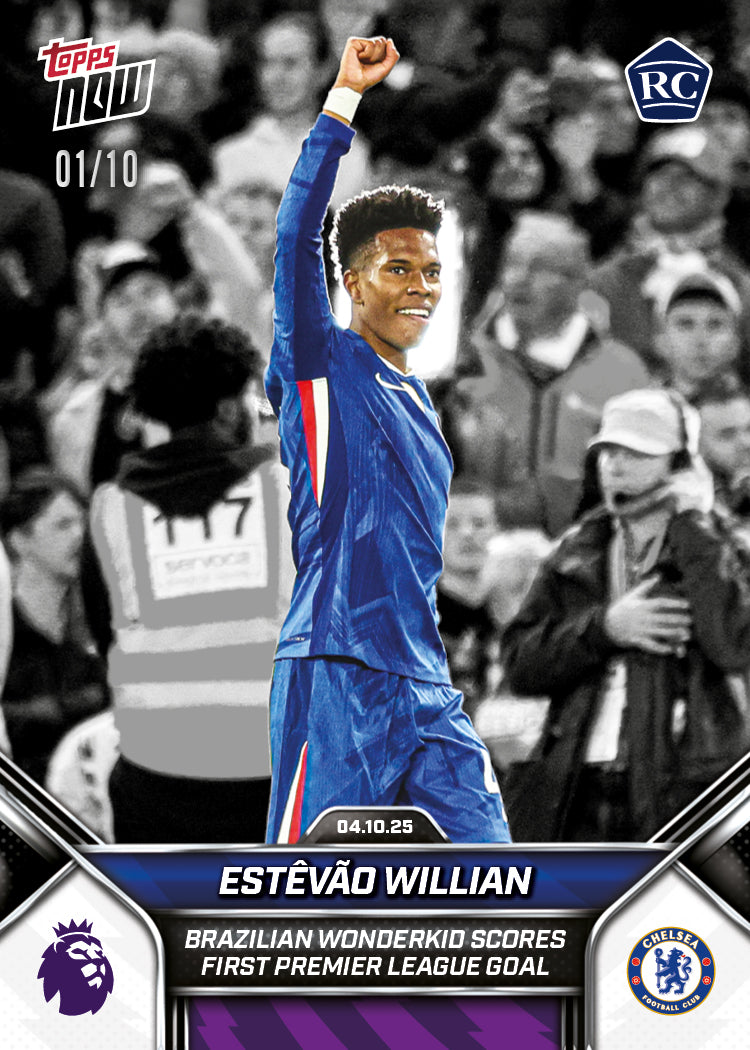 Estêvão Willian - 2025-26 Premier League Topps NOW - Card 32 - PR: 5404 - Image 5