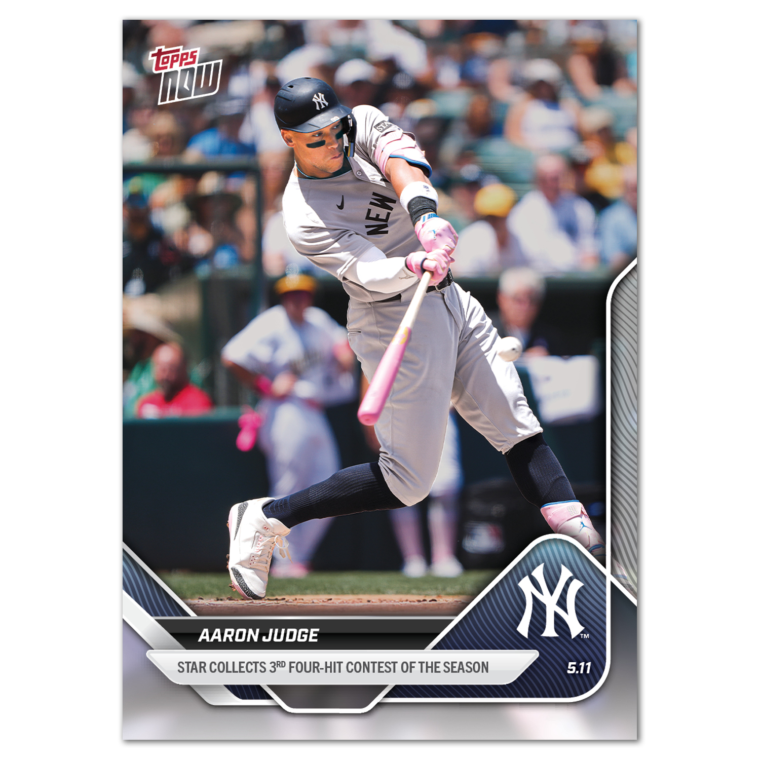 Aaron Judge - 2025 MLB Topps NOW - Card 169 - PR: 1600