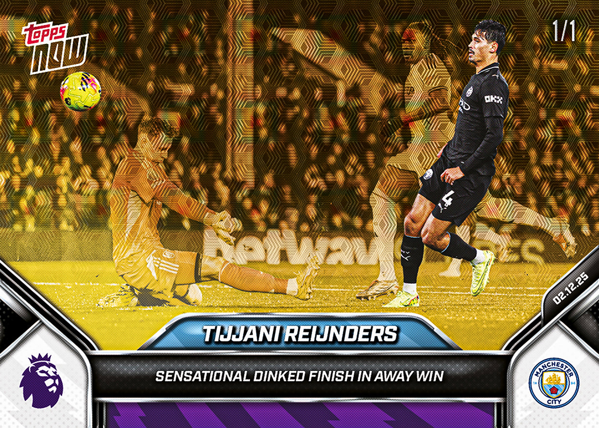 Tijjani Reijnders - 2025-26 Premier League Topps NOW - Card 70 - PR: 184 - Image 2