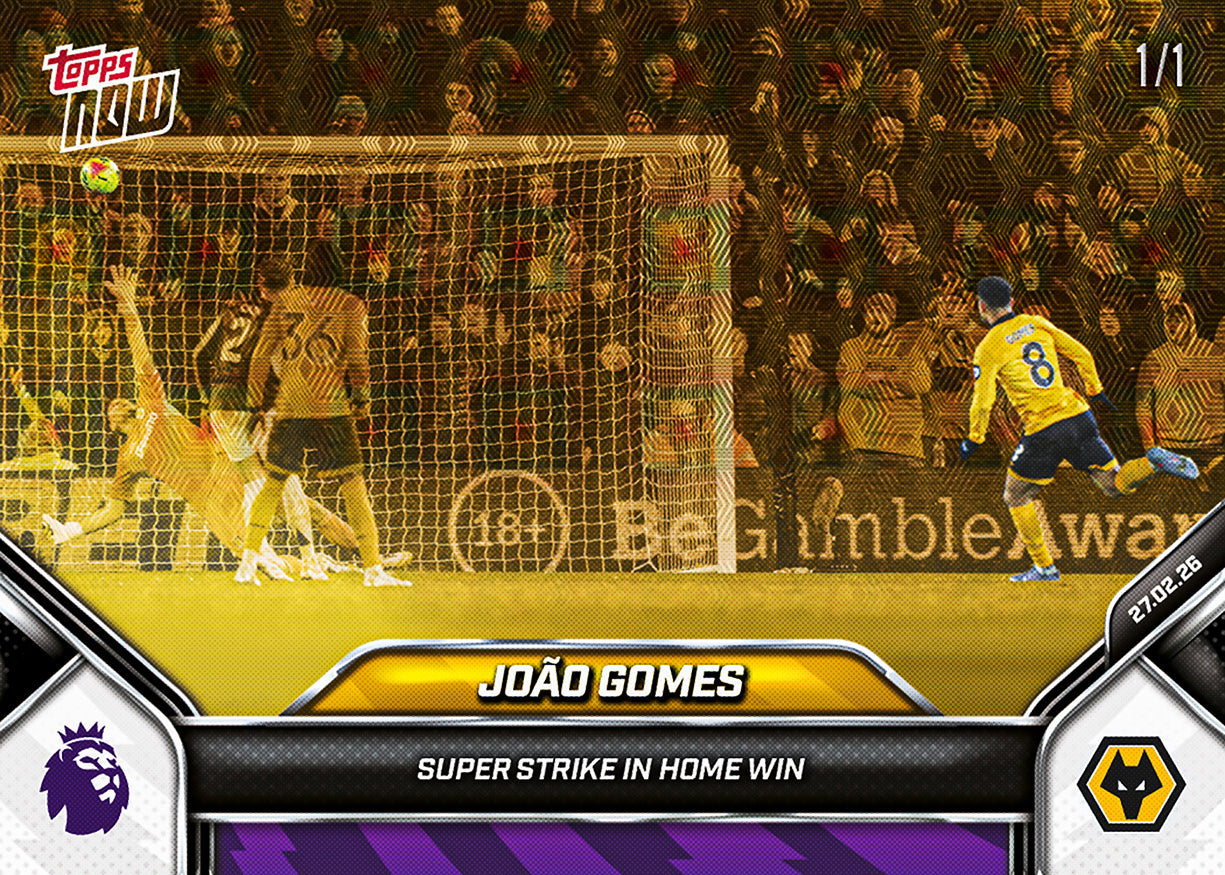 João Gomes - 2025-26 Premier League Topps NOW - Card 145 - PR: 246 - Image 2