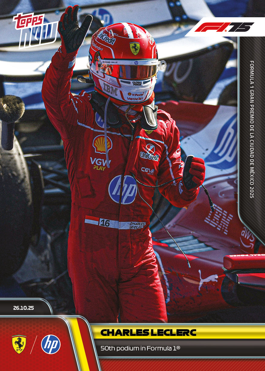 Charles Leclerc - 2025 Formula 1 Topps NOW - Card 74 - PR: 3675 - Image 2