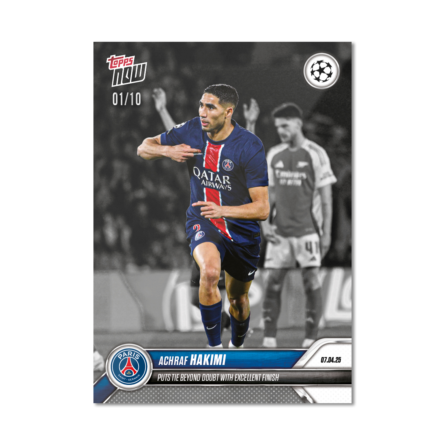Achraf Hakimi - 2024-25 UCL Topps NOW - Card 156 - PR: 97 - Image 4