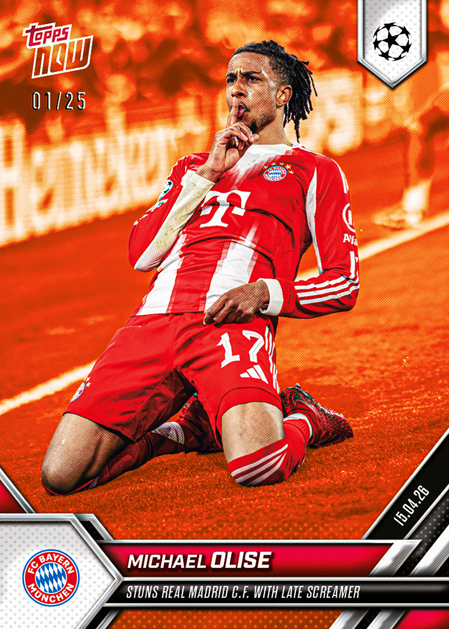 Michael Olise - 2025-26 UCL Topps NOW - Card 125 - PR: 2784 - Image 5