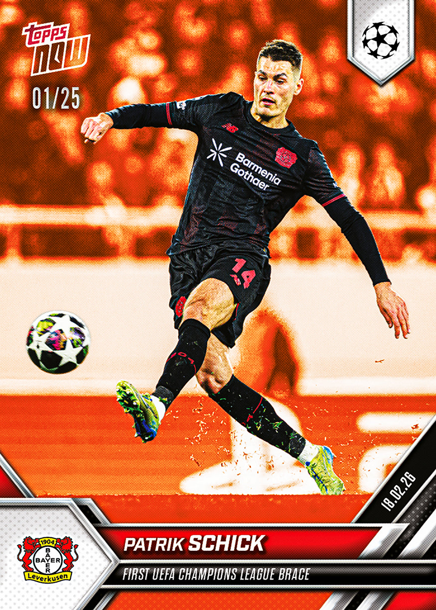 Patrik Schick - 2025-26 UCL Topps NOW - Card 93 - PR: 130 - Image 5