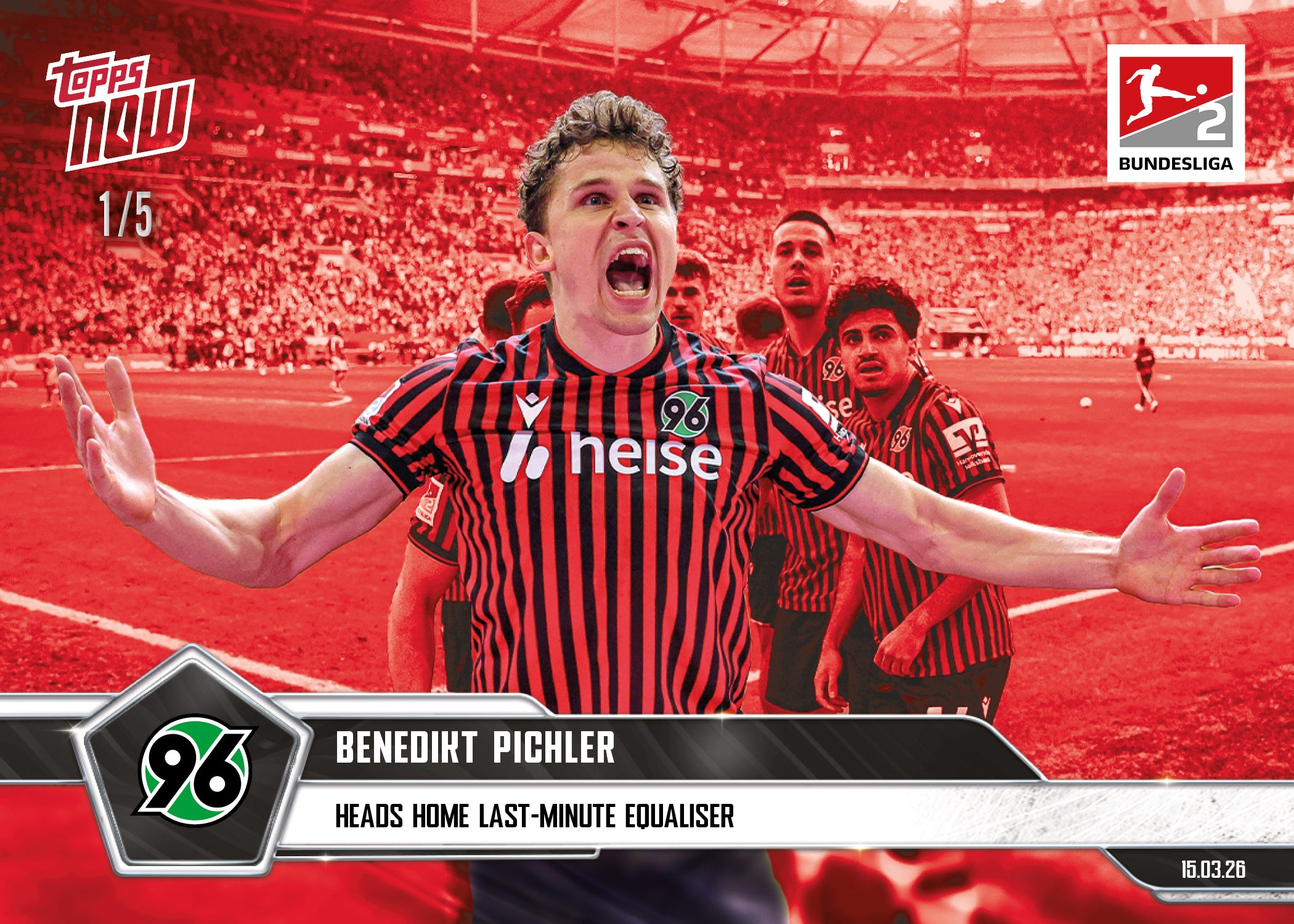 Benedikt Pichler - 2025-26 Bundesliga Topps NOW - Card 151 - PR:139 - Image 3