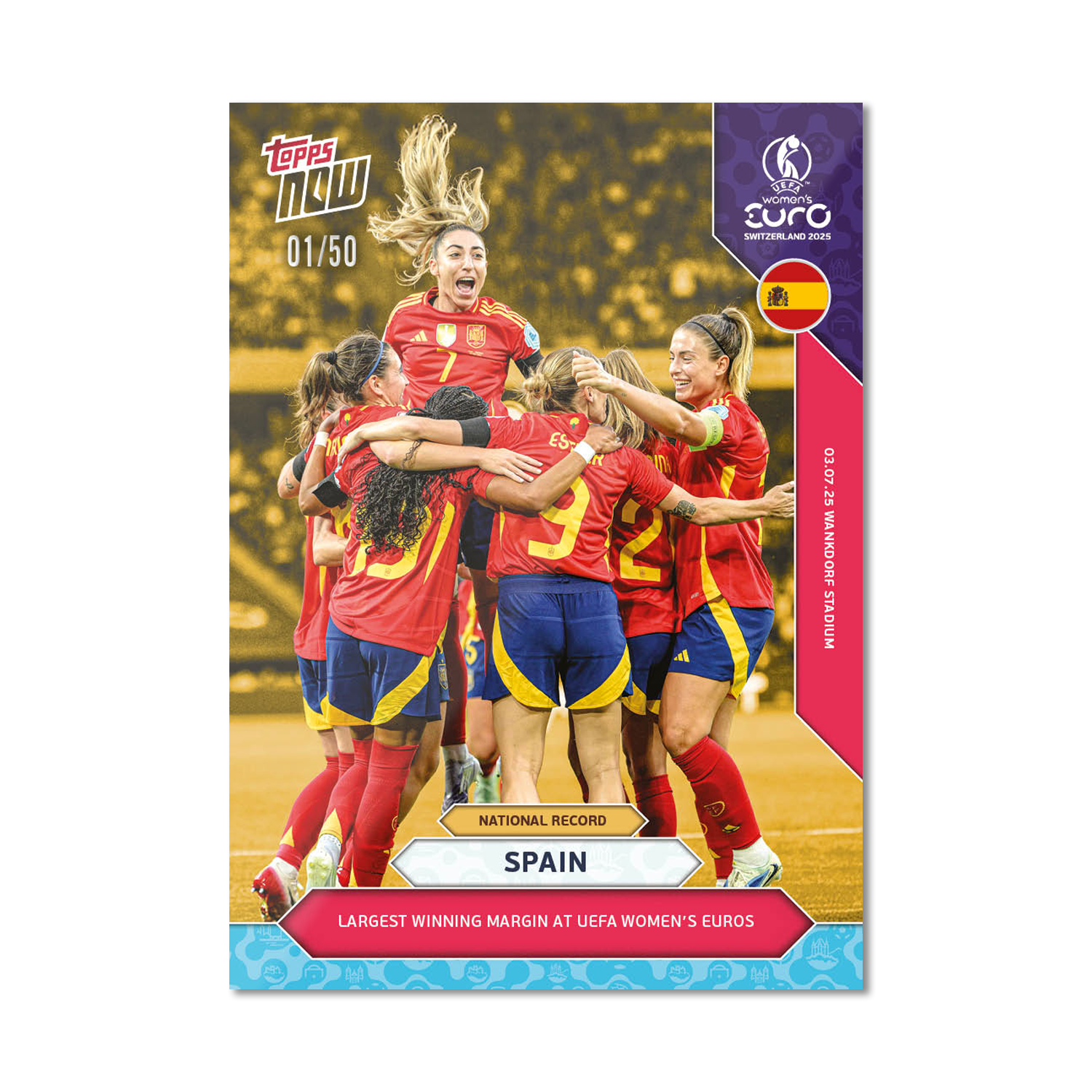 Spain - UEFA Women’s EURO 2025™ Topps NOW - Card 3 - PR: 243 - Image 6