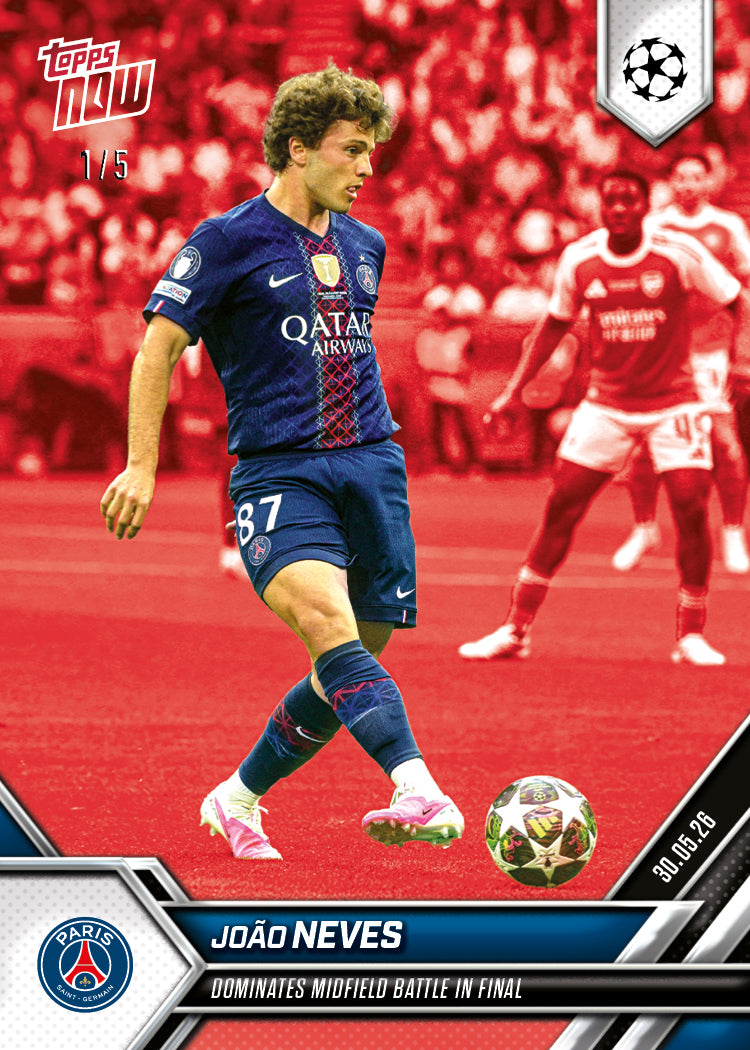 João Neves - 2025-26 UCL Topps NOW - Card 144 - PR: 1170 - Image 3