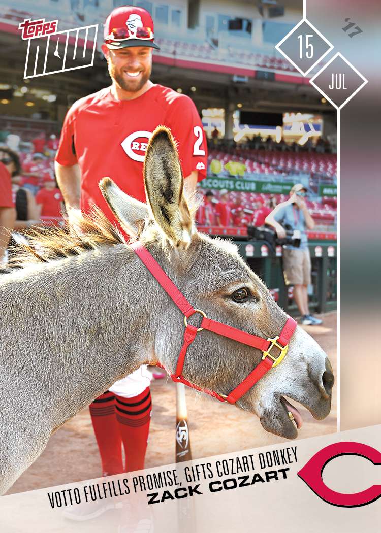 Zack Cozart - 07/15/2017 TOPPS NOW Card 352 - Print Run: 691