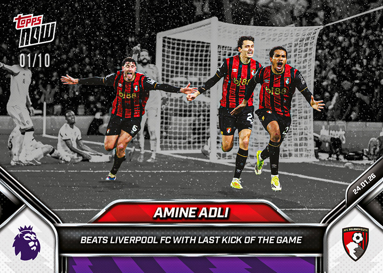Amine Adli - 2025-26 Premier League Topps NOW - Card 115 - PR: 127 - Image 4