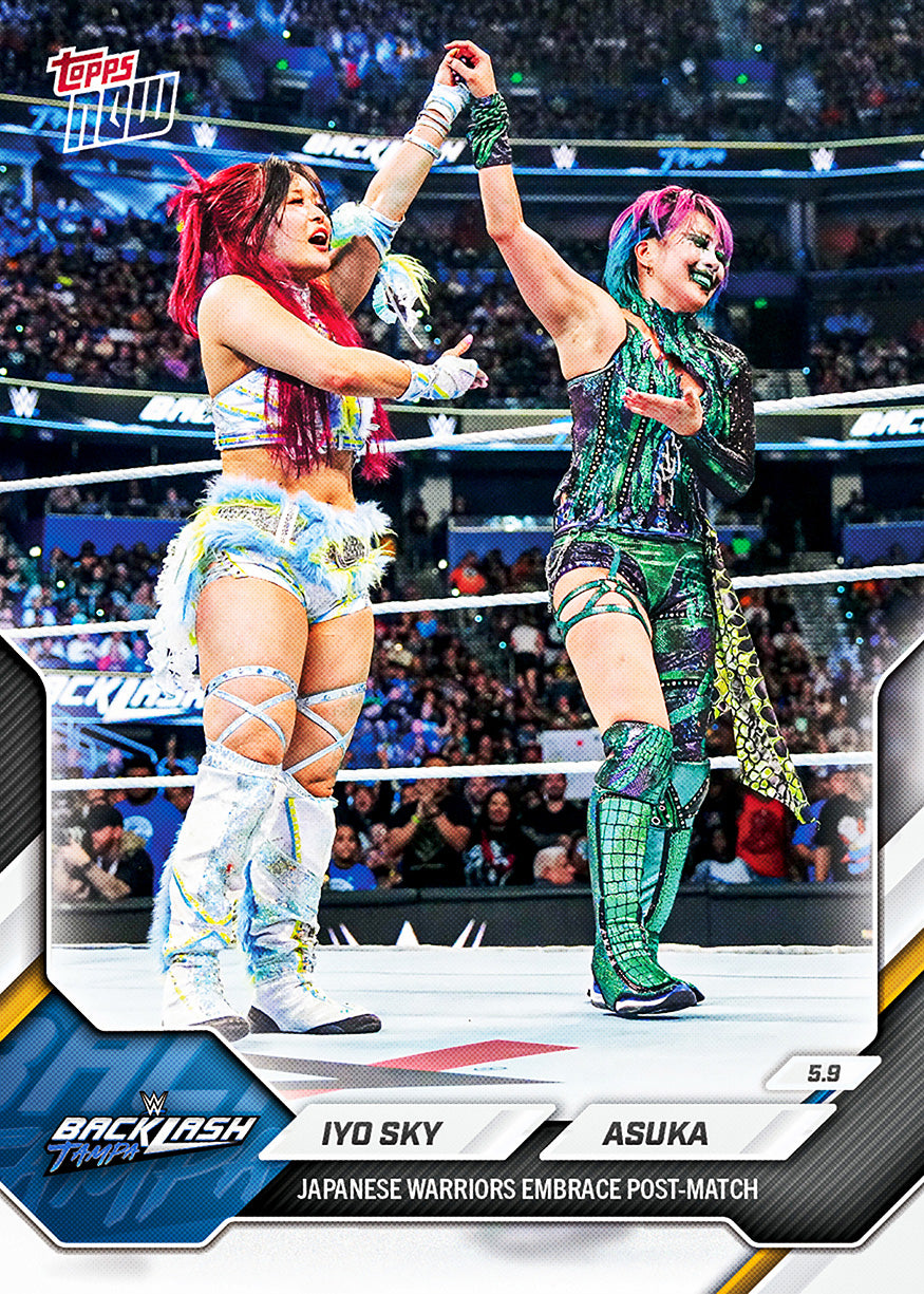 IYO SKY / Asuka - 2026 WWE Topps NOW - Card 58 - PR: 1639