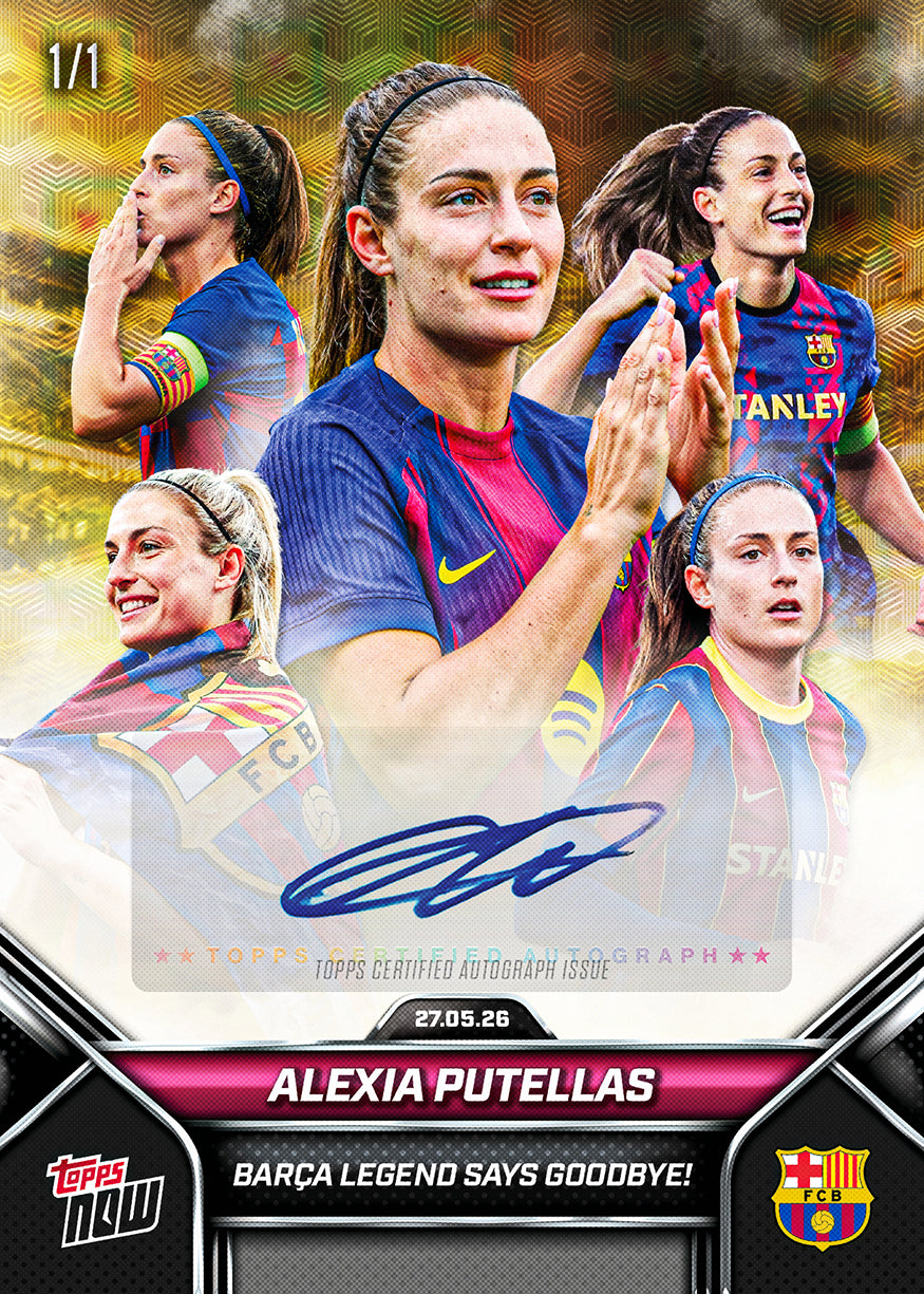 Alternative view of Alexia Putellas - 2026 FC Barcelona Topps NOW - Card 6 - PR: 2337