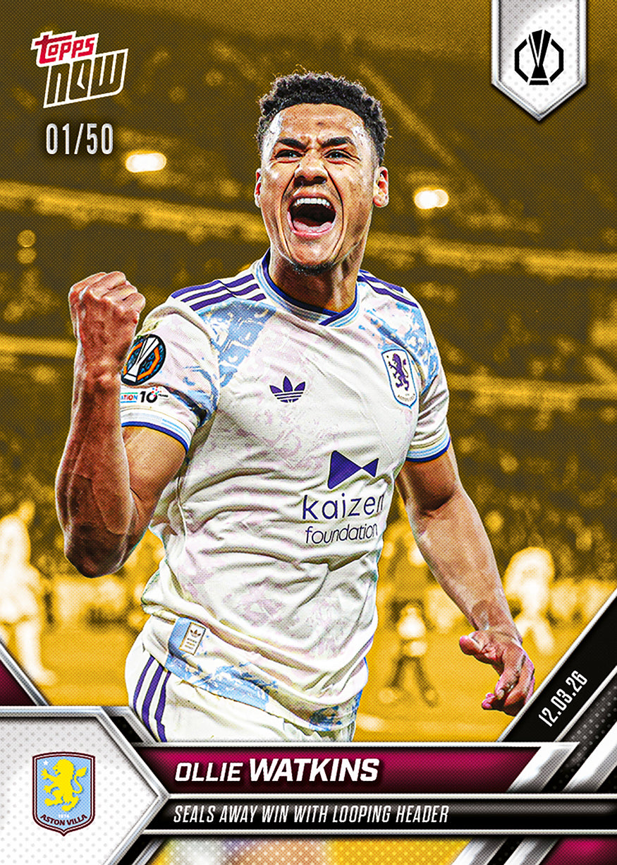 Ollie Watkins - 2025-26 UEL Topps NOW - Card 22 - PR:166 - Image 6