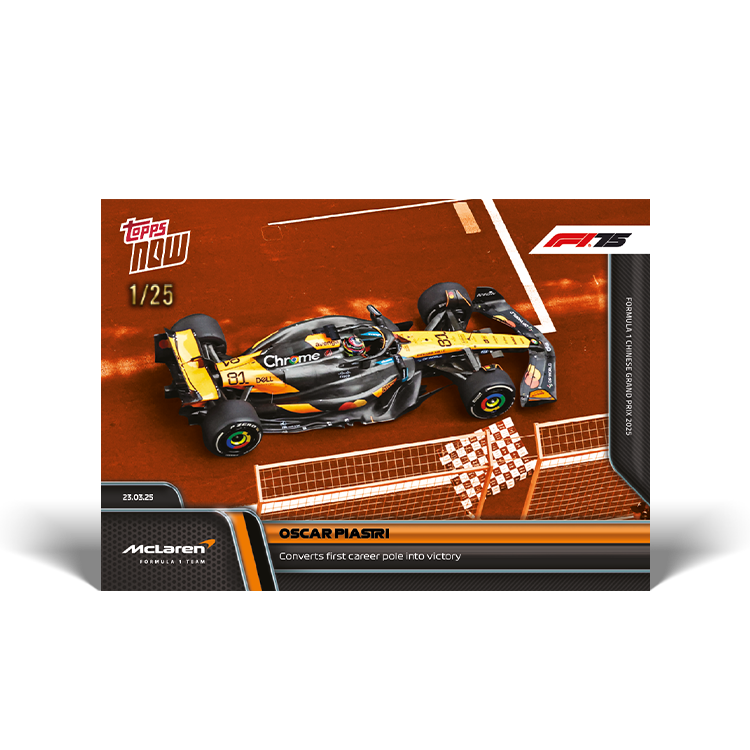 Oscar Piastri - 2025 Formula 1 Topps NOW Card 21 - PR: 857 - Image 5