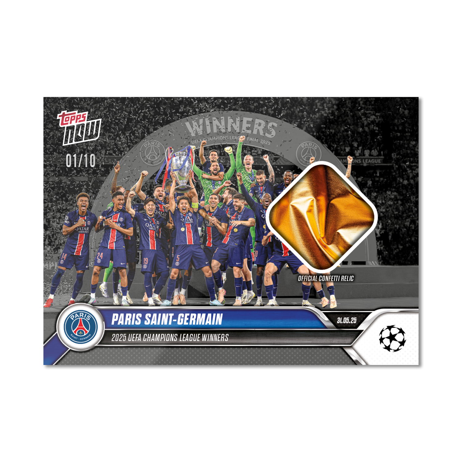 Paris Saint-Germain - 2024-25 UCL Topps NOW - Card 159 - LOOK FOR RELICS - PR: 2963 - Image 4