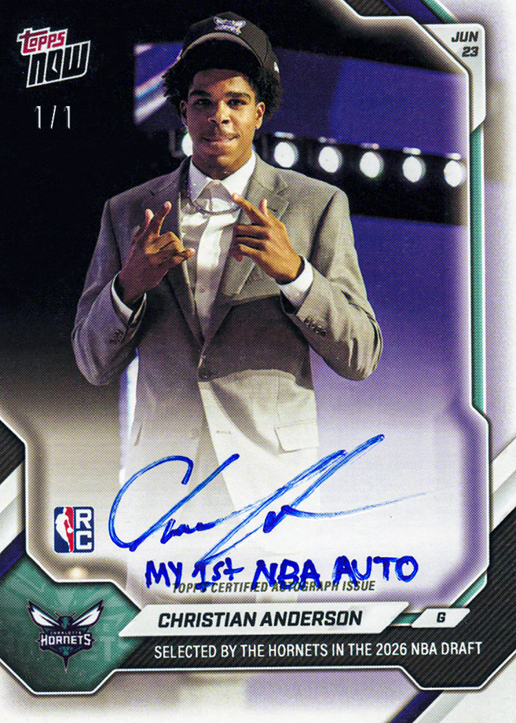 Christian Anderson - 2026-27 NBA Topps NOW - Card CAND - PR: 1268 - Image 2