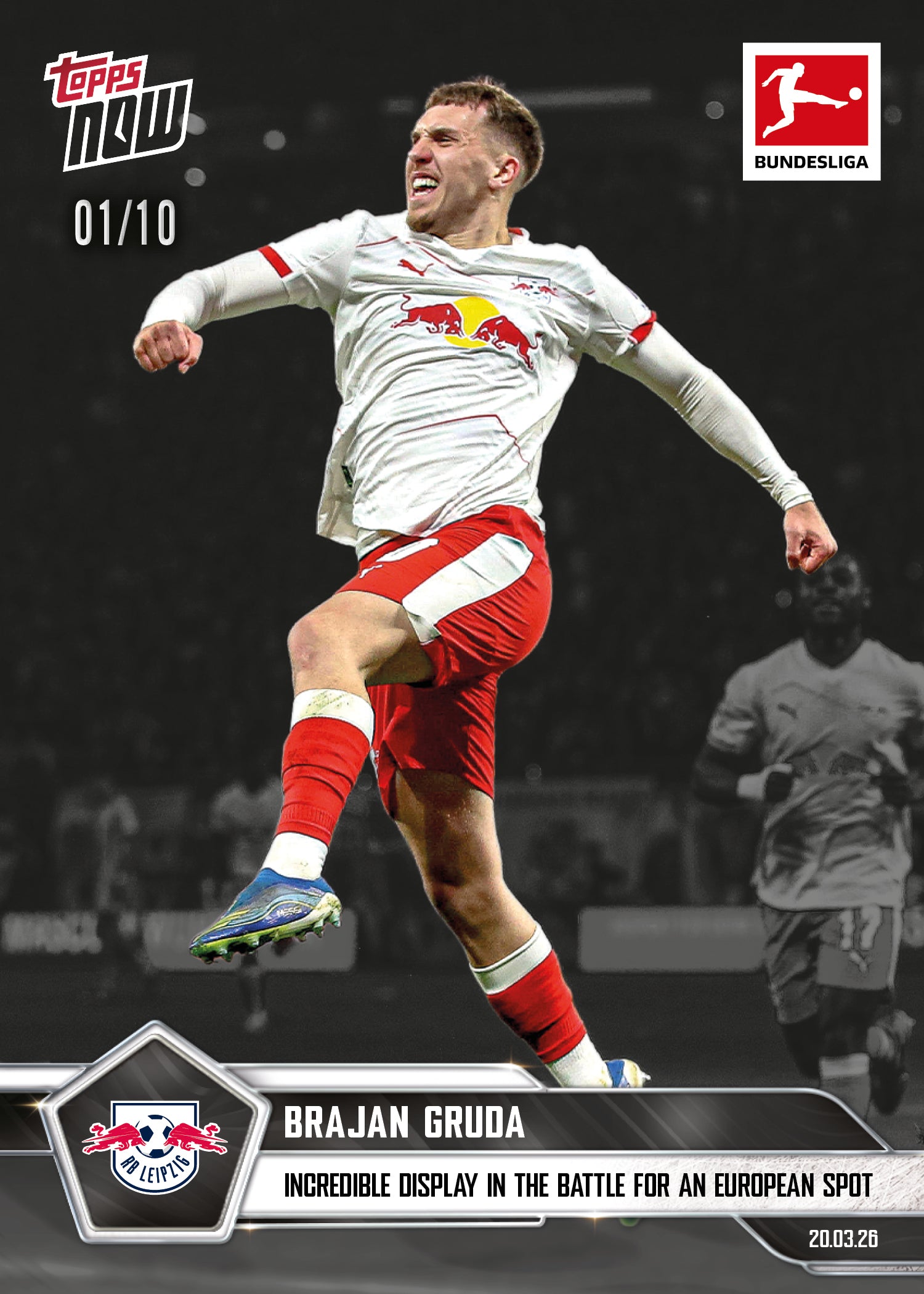 Brajan Gruda - 2025-26 Bundesliga Topps NOW - Card 152 - PR: 110 - Image 4
