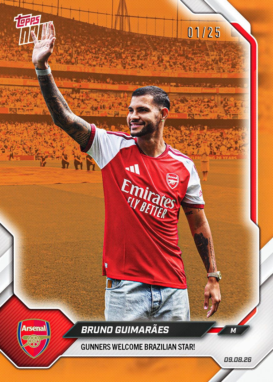 Bruno Guimarães - 2026-27 Arsenal FC Topps NOW - Card 1 - Image 5