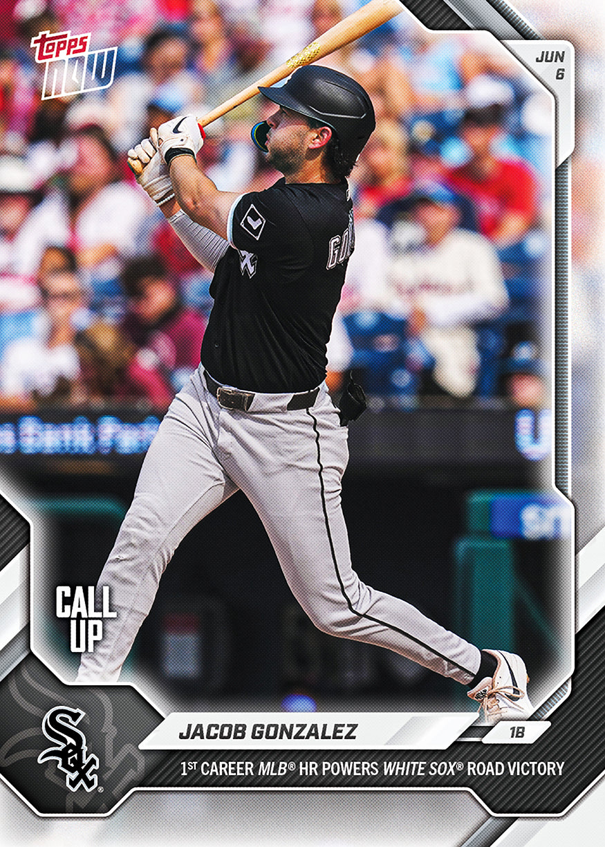 Jacob Gonzalez - 2026 MLB Topps NOW - Card 296 - PR: 918