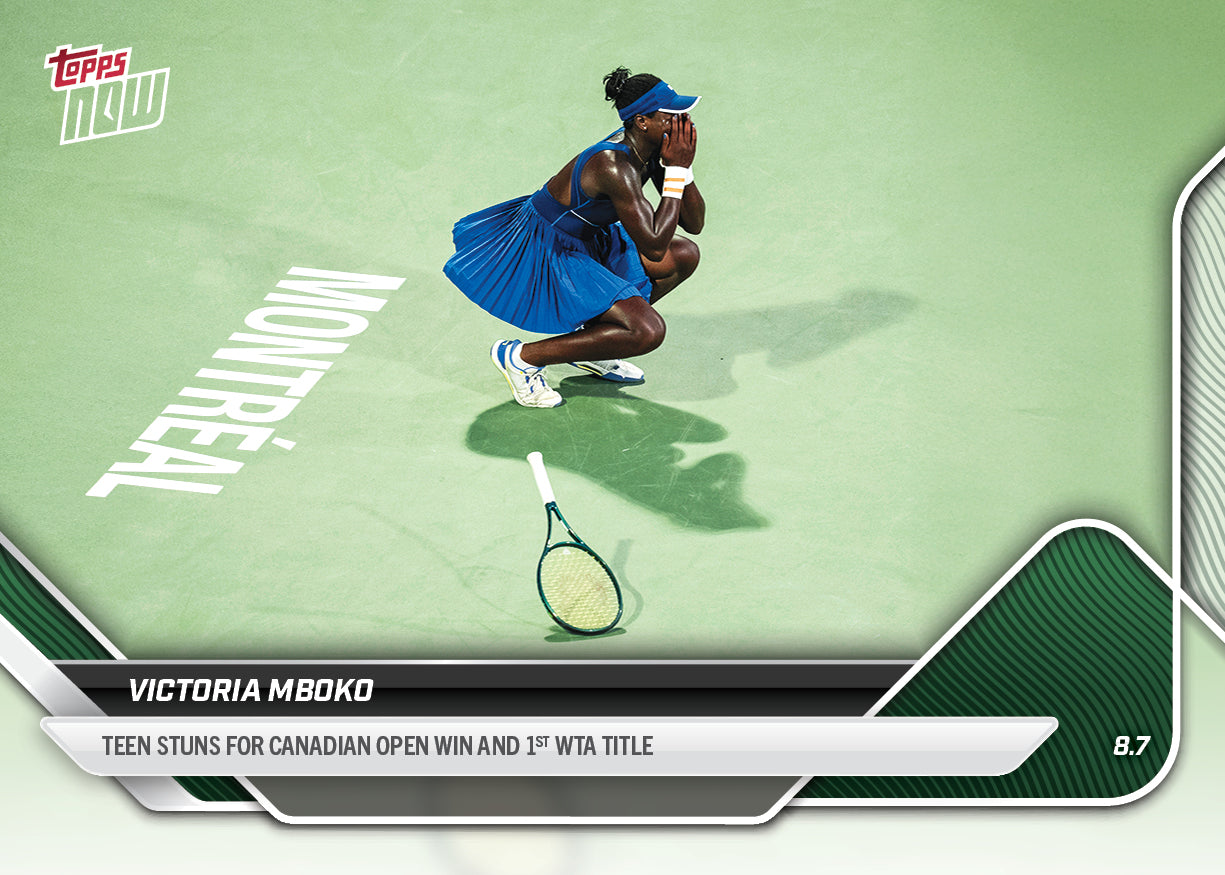 Victoria Mboko - 2025 Tennis Topps NOW - Card COVM - LOOK FOR AUTOS - PR: 1671 - Image 3