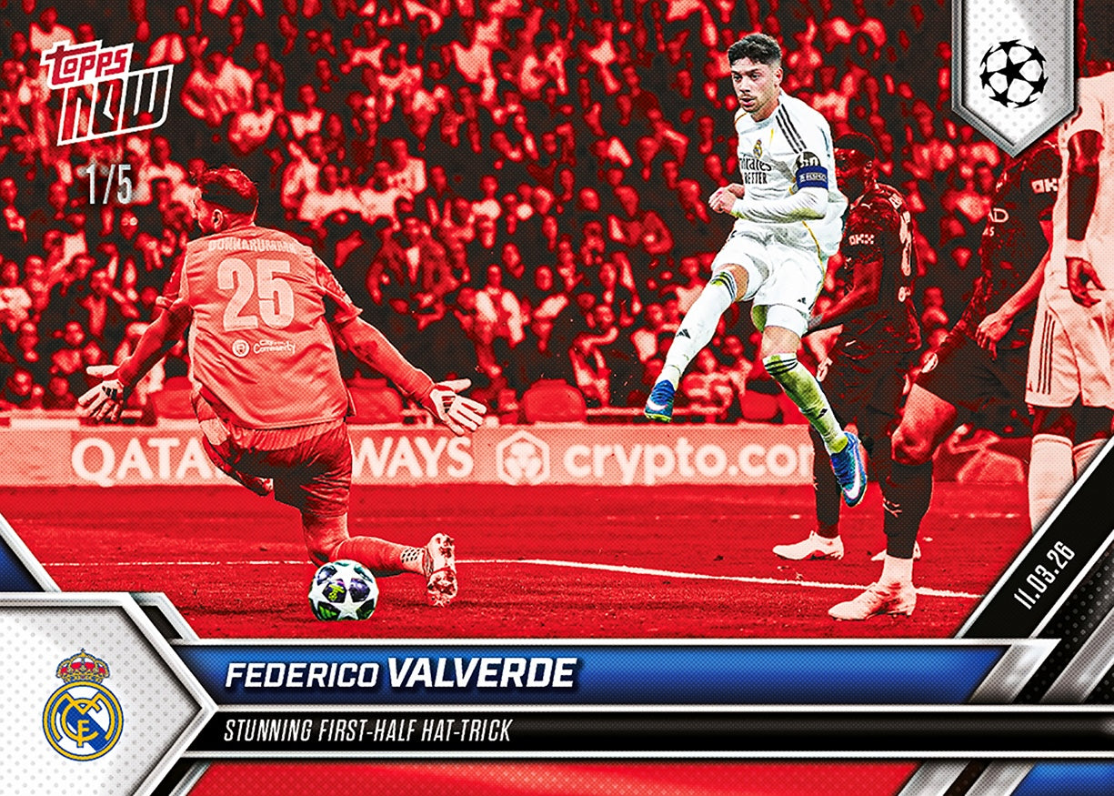 Federico Valverde - 2025-26 UCL Topps NOW - Card 104 - PR: 1583 - Image 3