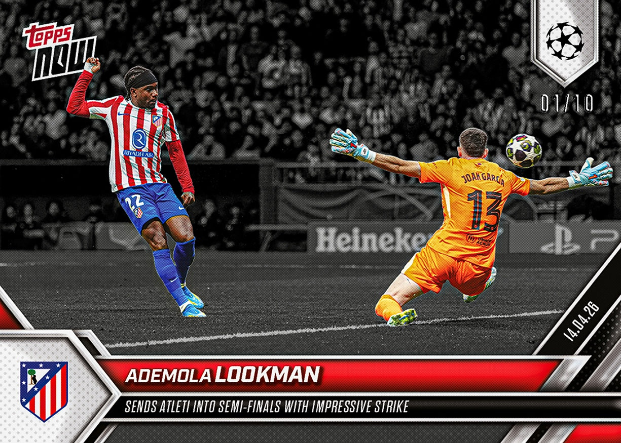 Ademola Lookman - 2025-26 UCL Topps NOW - Card 122 - PR: 386 - Image 4