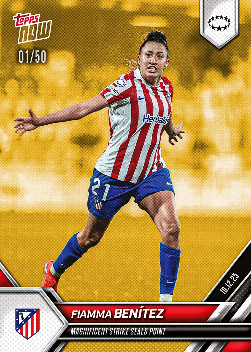 Fiamma Benítez - 2025-26 UWCL Topps NOW - Card 14 - PR: 96 - Image 6