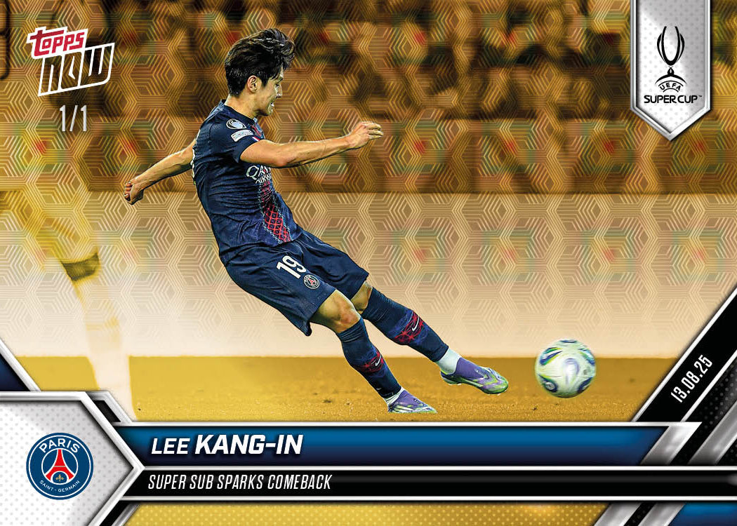Lee Kang-in - 2025-26 UCL Topps NOW Card 4 - PR: 645 - Image 2