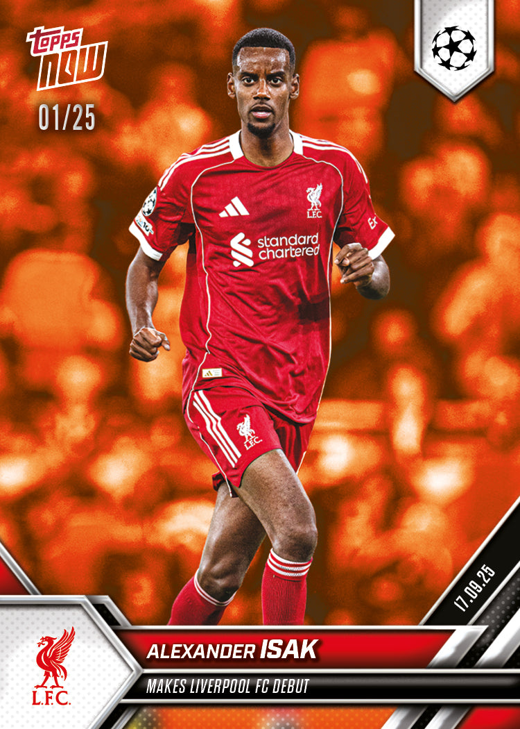 Alexander Isak - 2025-26 UCL Topps NOW - Card 16 - PR: 635 - Image 5