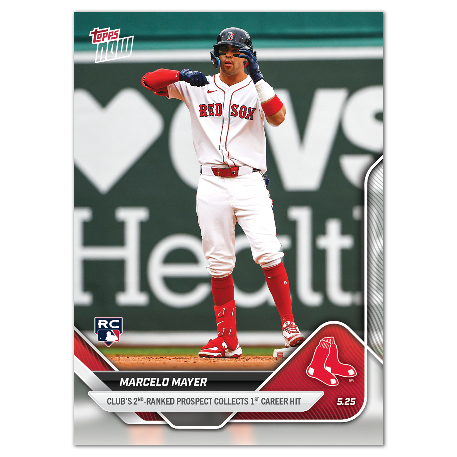 Marcelo Mayer - 2025 MLB Topps NOW - Card 214 - PR: 4088 - Image 2