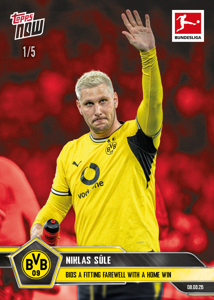 Niklas Süle - 2025-26 Bundesliga Topps NOW - Card 188 - PR: 192 - Image 3